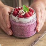 Berry Overnight Oats in a jar