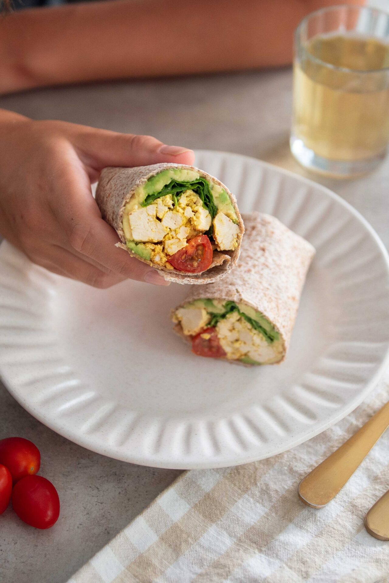 High-protein breakfast burrito