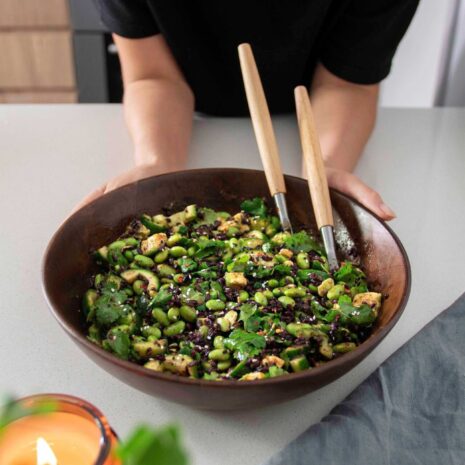 Edamame & Forbidden Rice Salad Bowl