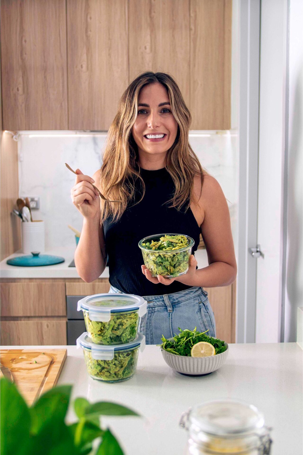 Supergreen High-Protein Pasta (Meal-Prep)