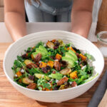 Vibrant, nourishing Holiday Salad in a large salad bowl