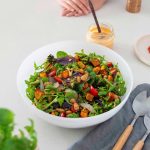 Roasted Sweet Potato & Butter Bean Salad with Sun-Dried Tomato Dressing