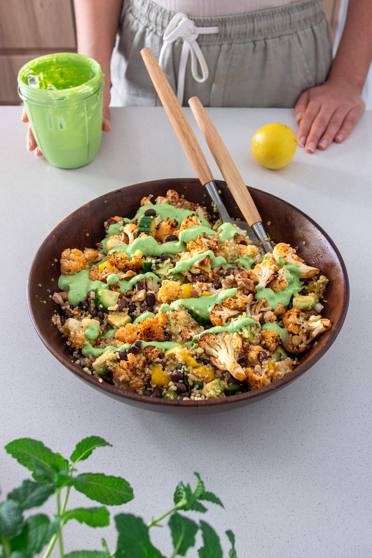 Roasted Chipotle Cauliflower Salad