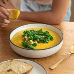 Roasted Pumpkin & Cauliflower Soup Bowl