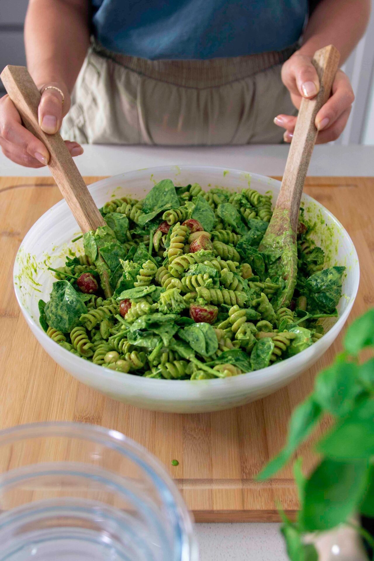 Pistachio Pesto Pasta meal prep