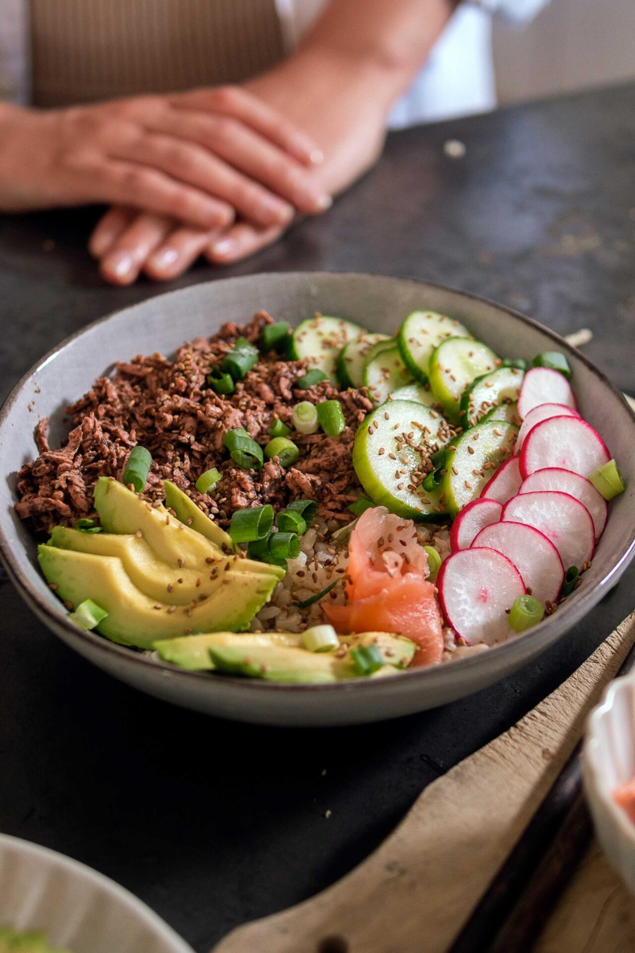 Viral Tofu Salmon & Rice Bowl