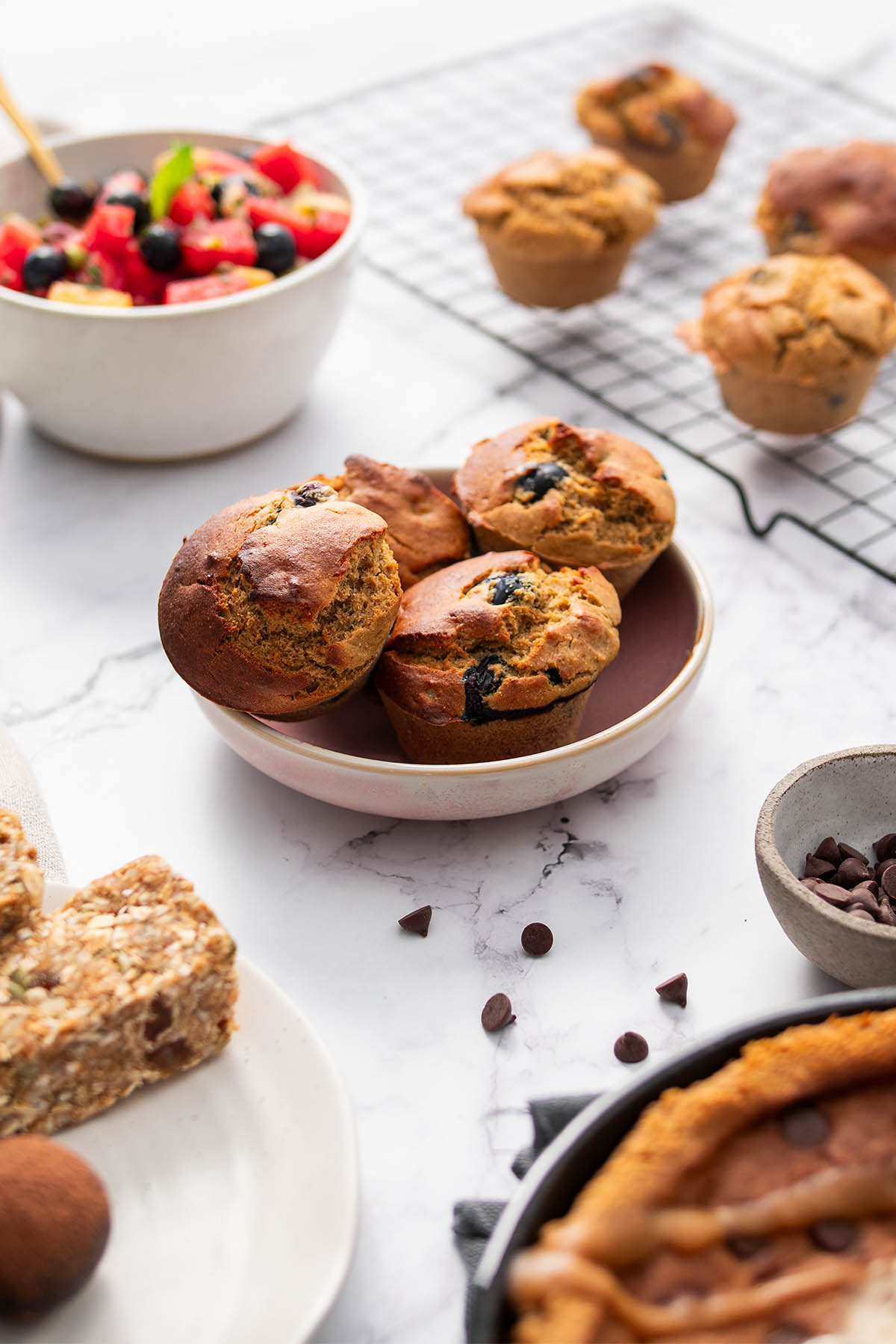 A range of delicious plant-based dessert treats as featured in The Ultimate Plant-Based Cookbook by Sarah Cobacho
