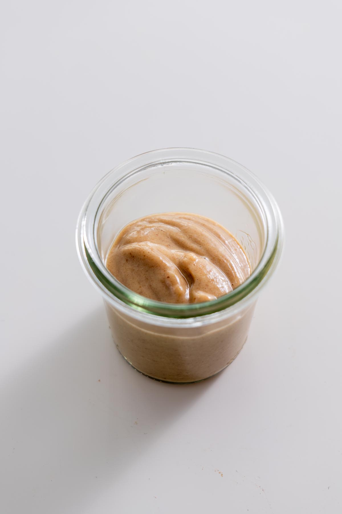 Unbaked chickpea blondie bowls just placed into the oven.
