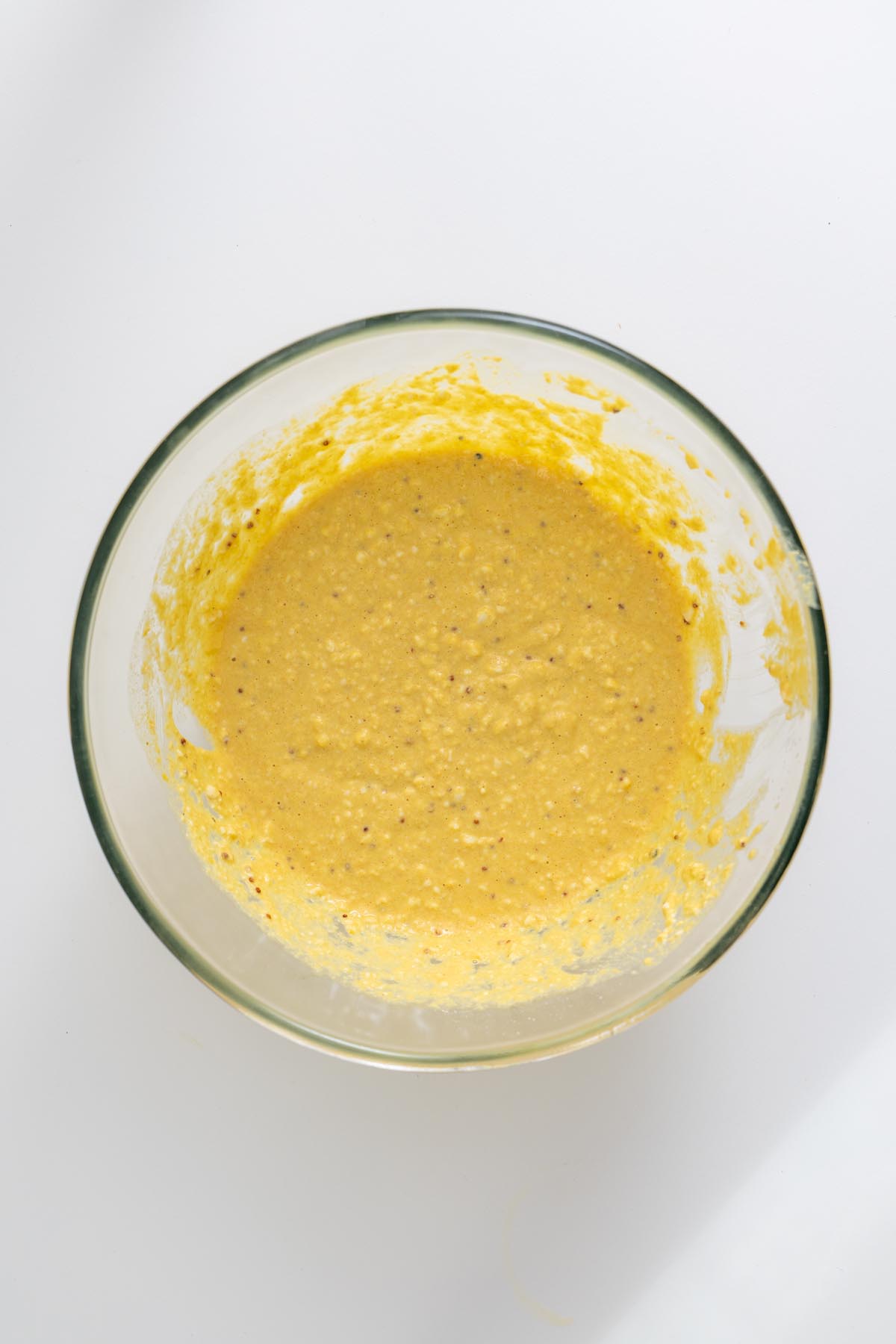 Blended tofu and chickpea filling in a bowl