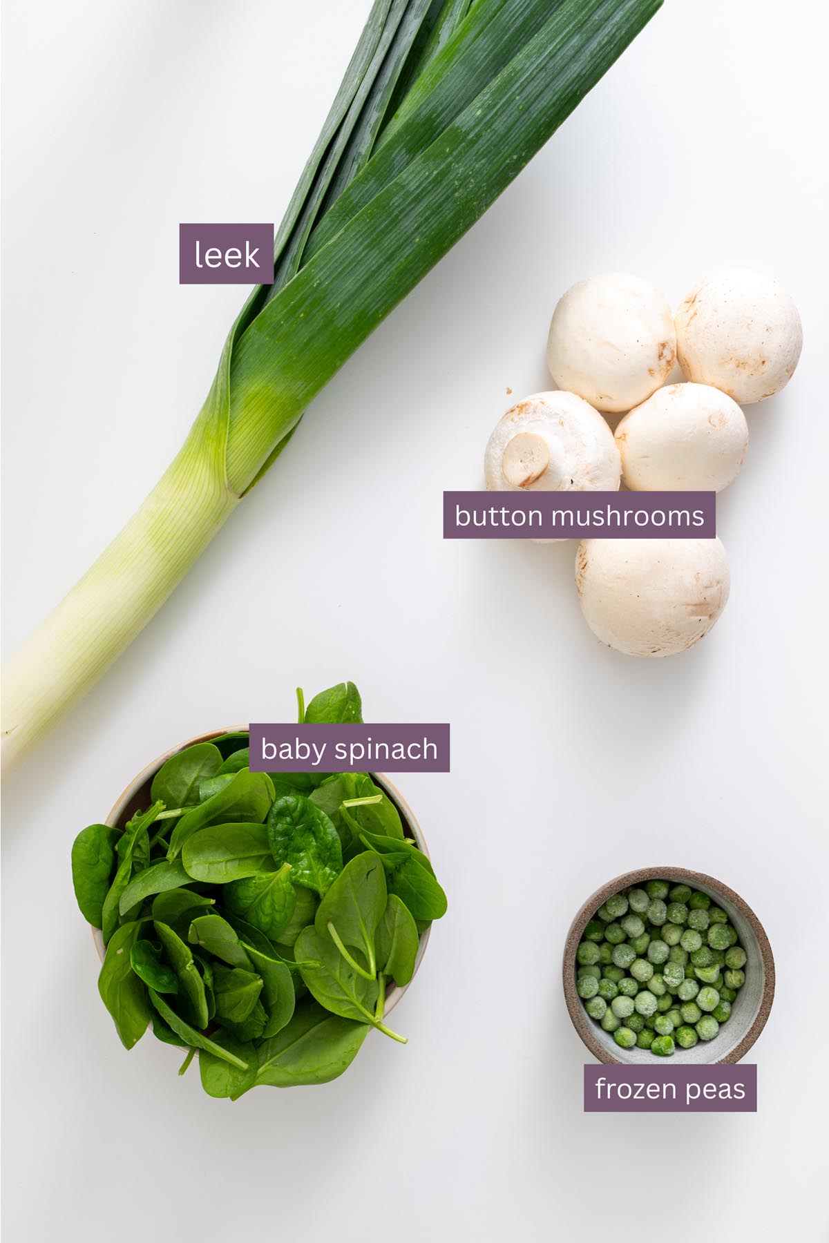 Close-up of the mushroom and leek quiche served with salad on a plate